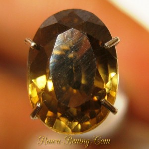 Jual Batu Permata Oval Brownish Orange Zircon 2.79 carat