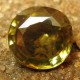 Batu Permat Greenish Yellow Zircon Round Cut 2.84 carat