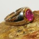 Cicnin Batu Ruby Silver Ring 6.5 US model Vintage