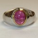 Cincin Mata Ruby Silver 925 Ring 6.5 US