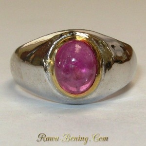 Cincin Mata Ruby Silver 925 Ring 6.5 US