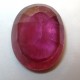 Oval Purplish Red Ruby 6.40 carat Foto Bagian Bawah