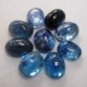 Grosir 9 Pcs Batu Permata Kyanite Biru Oval Cab 9.75 carat Keaslian Terjamin