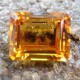 Batu mulia Citrine Rectangular Cut 3.77 carat Warna Kuning Imperial