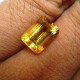 Yellow Rectangular Citrine VSI 3.20 carat exclusive jewelry grade
