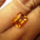 Batu Mulia Citrine Orangy Yellow 3.79 carat Gambaran Ukuran di Jari