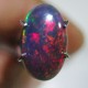 Batu Black Opal Motif Harlequin 0.95 carat Asli dan Berkualitas