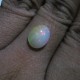 Batu Cincin: Natural Opal Jarong Pelangi Neon Green 2.35 carat