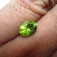 Batu Permata Peridot Hijau Segar Oval 1.75 carat untuk cincin Silver