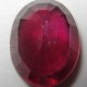 Oval Red Ruby 2.50 carat Tampak Bagian Bawah