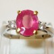 Pinkish Ruby Woman Sterling Silver 925 Ring 7.5 US