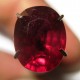 Batu Permata Ruby 2.71 carat Oval Cut Top Fire Red