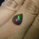 Pear Neon Green Black Opal 1.50 carat untuk Cincin Perancang Mode