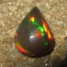 Pear Neon Green Black Opal 1.50 carat Posisi Jarong di Dalam Sistahh