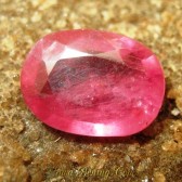 Batu Mulia Ruby Oval 2.20 carat Warna Shocking Pink