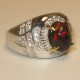Cincin Pria Black Opal Ring 9US