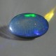 Batu Black Opal 2.65 carat Foto Bagian Bawah