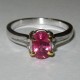 Cincin Wanita Pinkish Ruby Silver Ring 7.5 US