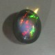 Batu Black Opal Bening Floral Harlequin 1.45 carat Foto Bagian Bawah