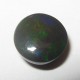 Bagian Bawah Batu Black Opal Round Cab 1.40 carat