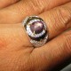 Cincin Pria Batu Mulia Natural Star Ruby Silver Ring 9 US