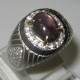 Cincin Ruby Star Ring 9 US Silver untuk Pria