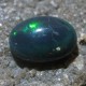 Batu Mulia Natural Black Opal Hijau Oranye 1.85 carat