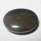 Tampilan Belakang Batu Mulia Black Opal Neon Green Fire 2.40 carat