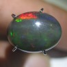 Batu Mulia Black Opal Neon Green Fire 2.40 carat