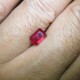Batu Mulia Octagon Facet Cut Ruby 1.21 carat untuk cincin Pria Modern