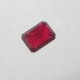 Batu Mulia Octagon Facet Cut Ruby 1.21 carat Foto Bagian Bawah