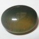 Tampilan Belakang Batu Mulia Brownish Green Black Opal 5.35 carat
