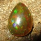 Batu Pear Shape Black Opal 1.95 carat Asli