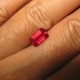 Batu Ruby Merah Vivid Octagon Cut 2.59 carat