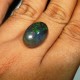 Batu Cincin Black Opal Lonjong Pipih 5.20 carat