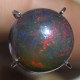 Batu Mulia Asli Black Opal Jarong Lurik Bundar 2.10 carat