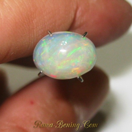 Natural Opal Putih Hutan Pelangi 1.75 carat