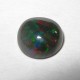 Batu Mulia Round Cab Neon Green Black Opal 1.25 carat