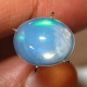 Batu Opal Pelangi Hijau Neon 1.95 carat Bening
