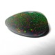 Batu Mulia Black Opal Pear Hijau Rintik Merah 1.65 carat