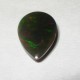 Batu Mulia Natural Black Opal Pear RGB 1.45 carat
