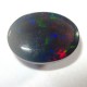 Tampak Belakang Batu Black Opal Multi Color 2.25 carat