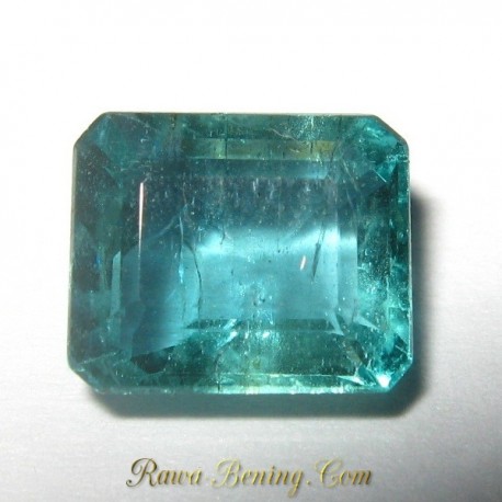 Harga Batu Mulia Natural Emerald Rectangular Green 1.40 carat www.rawa-bening.com
