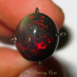 Batu Black Opal Cabochon Multi Color 2.00 carat