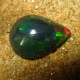 Batu Mulia Natural Black Opal Luster Hijau Pear 0.90 carat