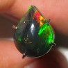 Batu Black Opal Luster Hijau Pear 0.90 carat