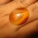 Batu Cincin Chalcedony Orange Yellow 34.53 carat