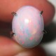 Natural Cincin Opal Putih Susu Luster Neon Merah 1.10 carat