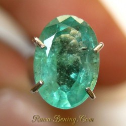 Jual Batu Mulia Natural Emerald Oval Green1.13 carat www.rawa-bening.com