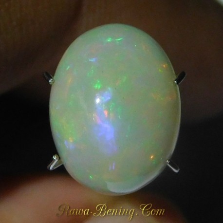 Batu Mulia Opal Mozaik Hijau Neon 2.75 Carat